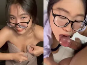 Học sinh nữ mút củ khoải đá trứng cút điêu luyện